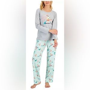 Family Pajamas Women's Christmas Tropical Santa Pajama Set